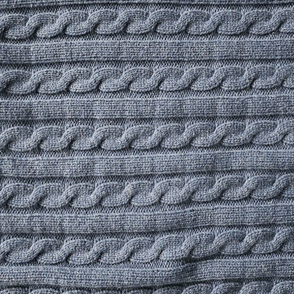 L.L. Bean Blue Ribbed Cardigan - Picture 4 of 4